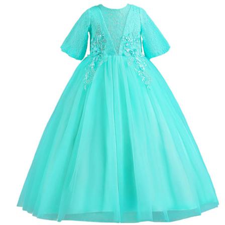 Toddler Spets Princess Klänningar Solklänning I Enfärgad