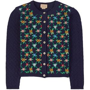Kids - Gucci Navy Floral Cardigan 8 years - Jumpers and knitwear - 8 years - Navy - Mädchen
