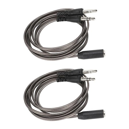 Hörlursdelare 3,5 mm Hona till Dubbel Hane HiFi Stereo Mikrofon Hörlurs Y-Kabel för PC Laptop 2st