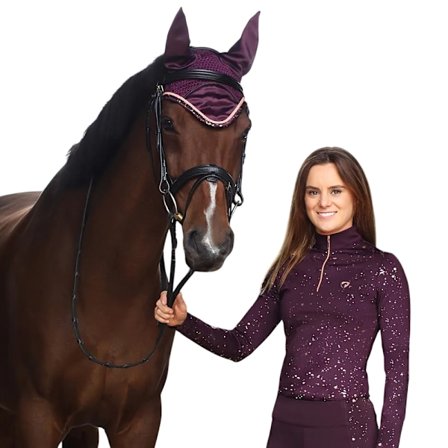 Hy Enchanted Collection Hästflugskydd Ponny Plommon/Roséguld