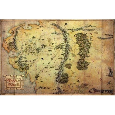 Middle Earth - The Hobbit - Journey Map