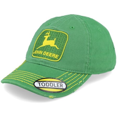 John Deere - Green unconstructed Czapka Z Daszkiem - Kids Toddler Vintage Look Green Dad Cap @ Hatstore