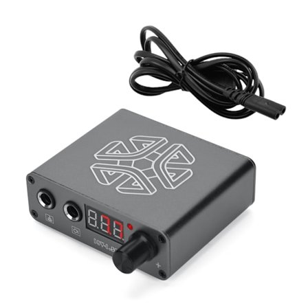 Mini tatoveringsstrømforsyning Profesjonell digital LCD-skjerm Dobbel tatoveringsstrøm for roterende tatoveringsmaskin