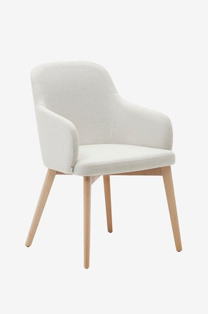 Kave Home - Ruokailutuoli - nelida 2-pack - Beige - Tuolit - - Homeroom