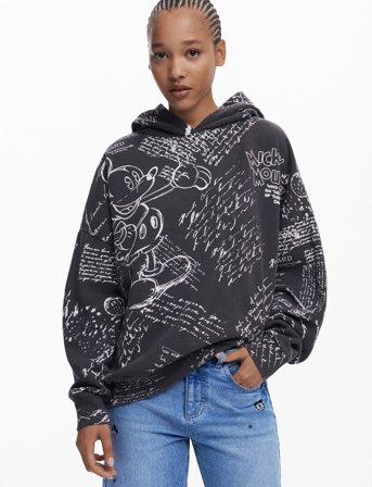 Desigual Letters Mickey - Black - L