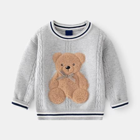 Boy Crew Neck Tröja Varm Pullover