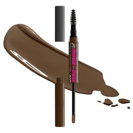 NYX PROFESSIONAL MAKEUP Zero To Brow Gel Chocolate, Makeup, Øjenbrynsfarve, Øjenbrynsmascara
