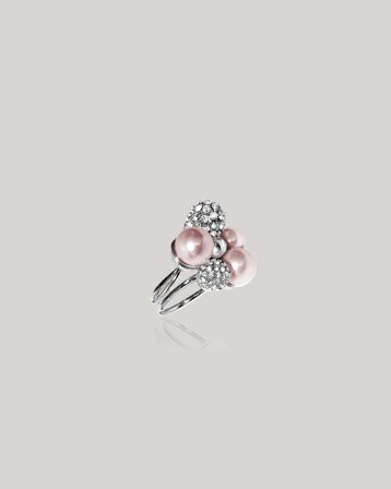 IOAKU BERRY PEARL CRYSTAL MAXI RING Silverfärgad Smycken Tjej - Kids Brand Store