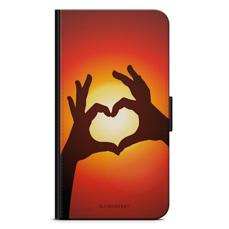 Bjornberry Plånboksfodral iPhone 12 Mini - Hand Hjärta