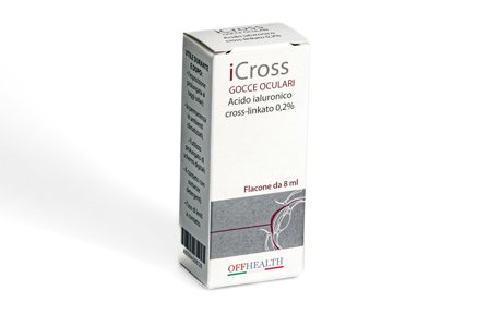 iCross Gocce Oculari Flacone 8 ml - Sollievo per Occhi Secchi