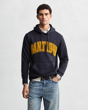 GANT Herren Graphic Hoodie (XXXL) Blau