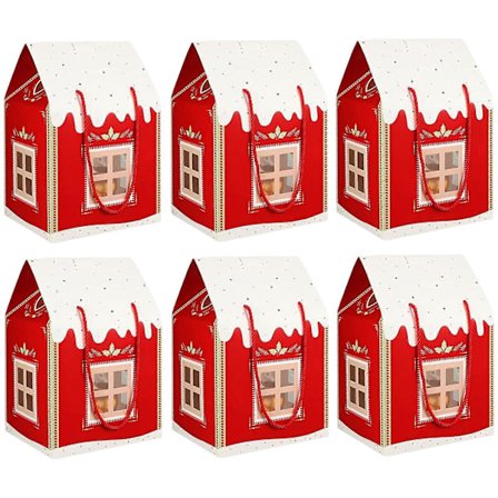 Joulumökkilahjapakkaus Talomaiset lahjarasiat kahvalla Joulumökkirasia joulujuhliin Herkkujen pakkaamiseen