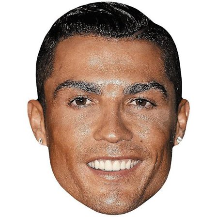 Cristiano Ronaldo (Smilende) Kendis Maske, Fladt Kort Ansigt