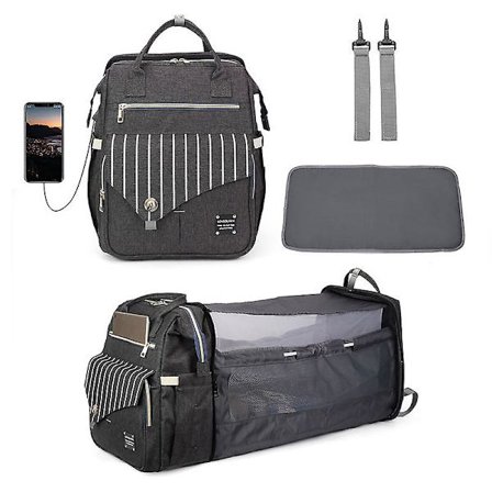 Lequeen hopfällbar säng Myggnät Ryggsäck