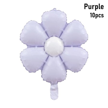 10 Stk Aluminiumsfolieballong Festdekorasjon LILLA LILLA