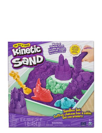 Kinetic Sand Sandbox Set - Purple Patterned Kinetic Sand