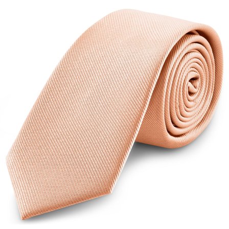 Corbata de grogrén rosa de 8 cm para hombres - Corbatas lisas
