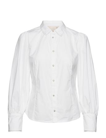 Chillykb Ls Blouse White Karen By Simonsen