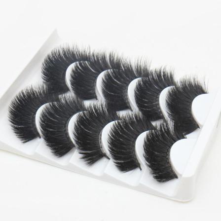 5-par lösögonfransar - 6D faux mink - G209 - Andrahandsortering Svart