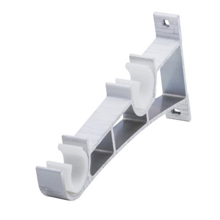 Dobbelt gardinstangsbeslag Hænge gardinstangsholdere HVID