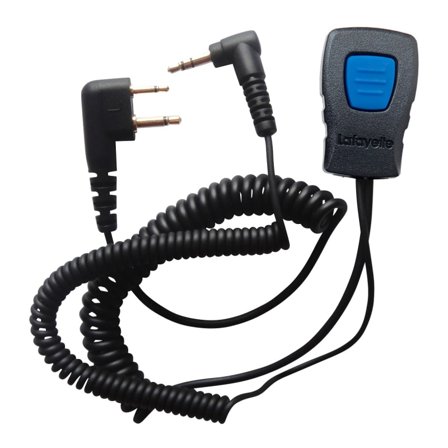 Lafayette Miniheadset Radiokabel 3,5mm 3,5&2,5mm Vinkel tillbehör jaktradio Black OneSize