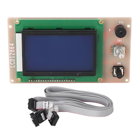 12864 LCD-näyttö 3D-tulostimen vaihto-osa LCD-ohjausmoduuli Anet A6 A8 PLUS E12 E16