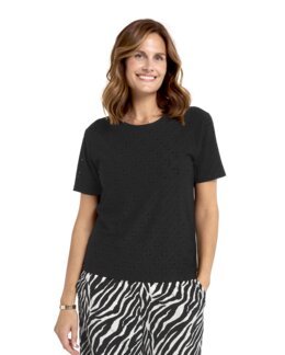 Bluse Petra Sort - 36/38 - Åshild