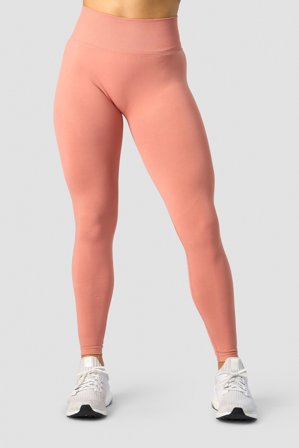 ICANIWILL - Define Seamless V-shape Tights Light Rust - Trikoot - Naiset - Treenivaatteet ICIW:ltä