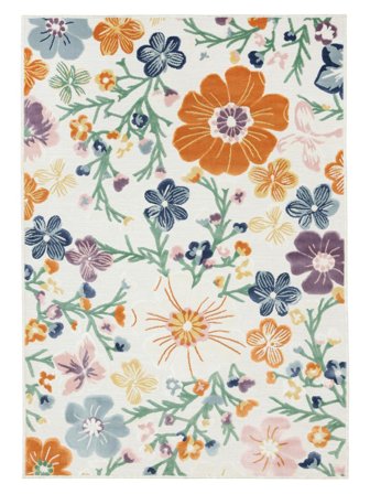 Cherri Dywan Wewnętrzny I Zewnętrzny Możliwość Prania 160X230 Biały/Wielobarwne