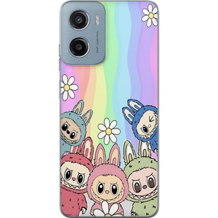 Yhteensopiva Puhelinkuori Motorola Motorola Moto E15 Regnbage