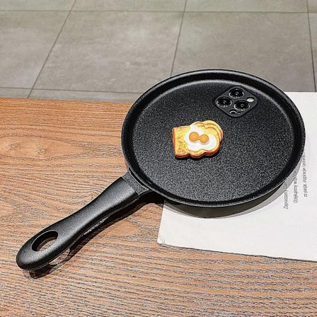 Rolig Stekt Ägg Matlagnings Skal, Stekpanna Kreativt Skal för iPhone 15 14 13 12 11 Pro max X XS XR Silikonskal (för iPhone 15 Pro Ma