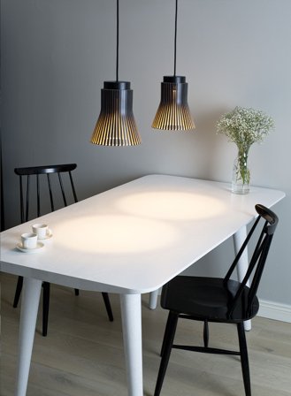 Petite 4600 taklampe Ø20 - sort