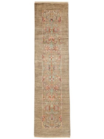 Oriental Ziegler Ariana Rug 80X305 Runner Brown/Orange Wool, Afghanistan