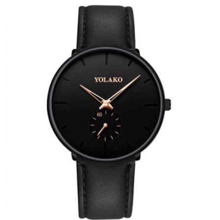 Nyt herreur ultra tyndt minimalistisk kvarts casual læderur herre ur mænd enkel rustfrit stål mesh band ur