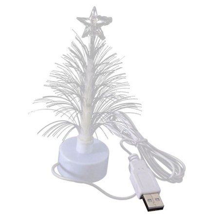 Usb Juletræ Lys Skiftende Lampe Med Sucker Glødende Nat-lys