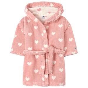 Kids - Petit Bateau Pink Heart Print Bathrobe 4-5 years - Nightwear - 4-5 years - Pink - Mädchen