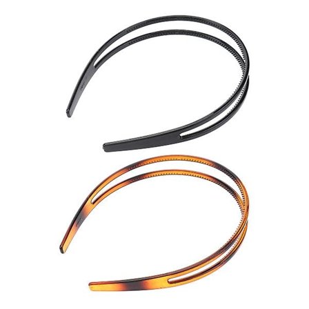 2 stk. Tandformede Hårbånd Anti-slip Hårbøjler All-match Hår