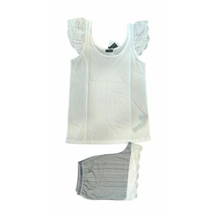 Emporio Armani, Large shoulder crew pajamas Szary, Kobieta, Rozmiar: L