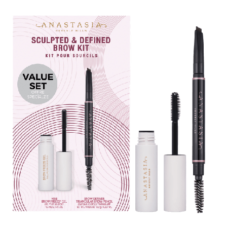 Anastasia Beverly Hills Sculpted & Defined Brow Kit - Dark Brown Presentaskar set Dam Brun 1 PCS