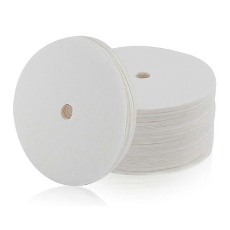 400 st Oblekta Perkolator Kaffefilter, 9,5 cm Engångs Kaffepappersfilter, Skivkaffefilter