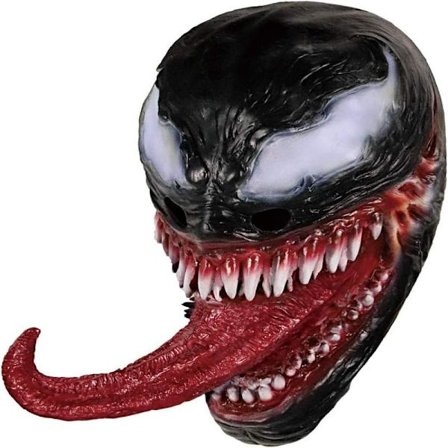 Venom Maske Latexmaske Cosplay Lang Tunge Cosplay Julefilm