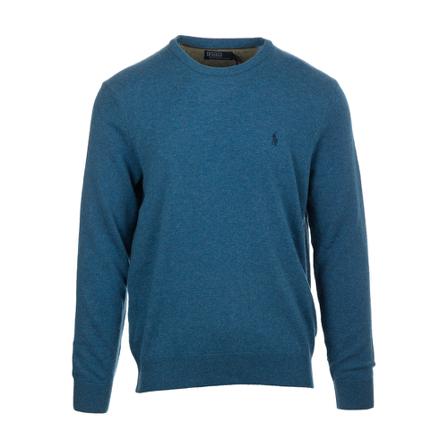 Ralph Lauren, Round-neck Knitwear Blauw, Heren, Maat:XL