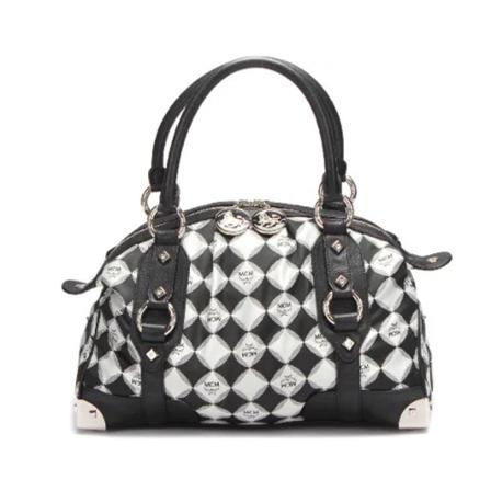 MCM Pre-owned Pre-owned Læder hndtasker Sort, Dame Vintage Tasker, Størrelse: ONE Size
