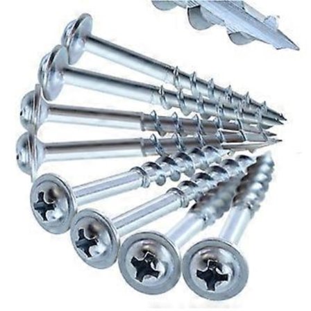 100 stk. træbearbejdning 50 mm lommehuls skruer PH2 driverhoved selvskærende skrue til lommehuls jig