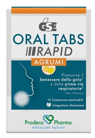 GSE Oral Tabs Rapid Agrumi 12 Compresse