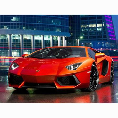 Full 5d Diy Diamond Painting Cross Stitch Cool Sports Bil Mosaic Som På Bilden 1 30x40cm