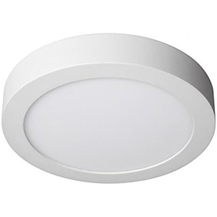 Rund LED-taklampa i aluminium (12 W, 1160 lm, 180°, IP20, 160 x 30 mm) 1 st Varmvitt ljus 3000 K
