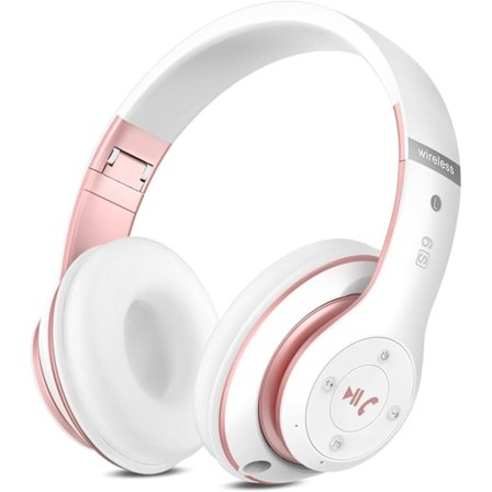 Bluetooth-hörlurar Over Ear, med HD-mikrofon, FM, TF för PC