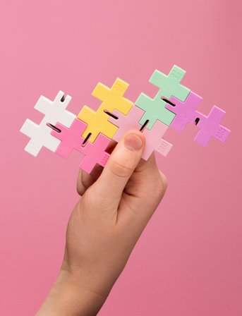 Plus-Plus Hexel Bubblegum - Multi/patterned - ONE SIZE