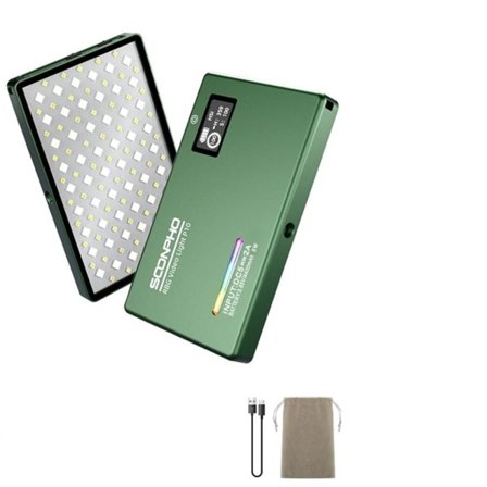 RGB LED Kamera Lys Full Farge Utgang Video Lys Kit Dimbar 2500K-8500K Tofarge Panel Lys